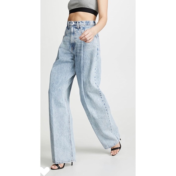 ALEXANDER WANG BRACE Pleated denim Jean size 27 - Picture 2 of 14